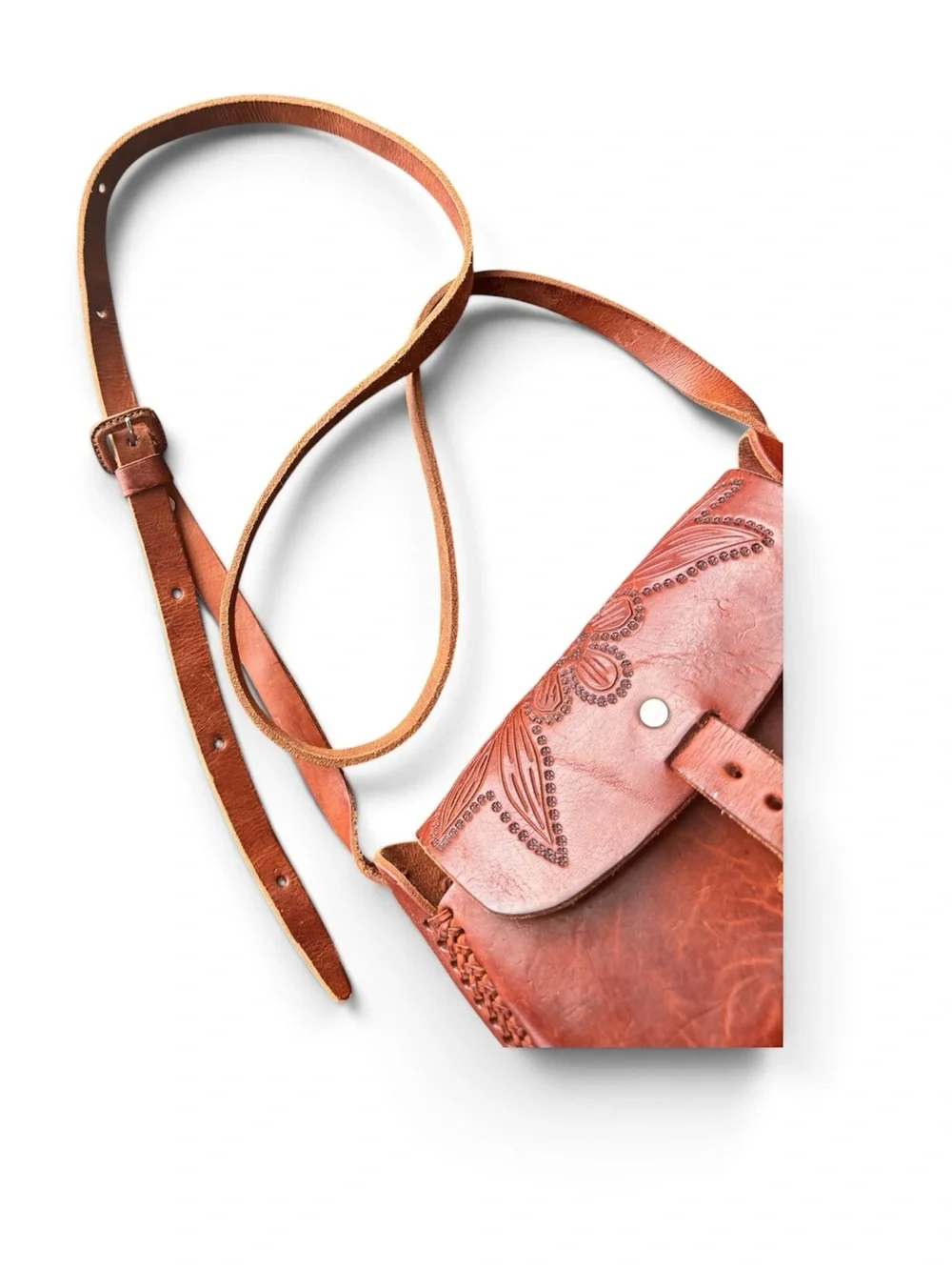 Vintage Artisan Crossbody Bag